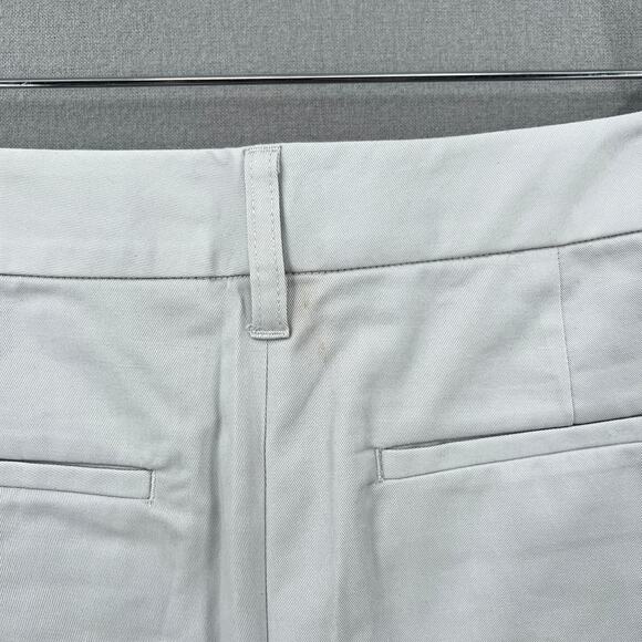 WILDFANG The Ace Crop Pant Womens 6 Light Gray High Rise Cotton Tapered Chino - Picture 11 of 16